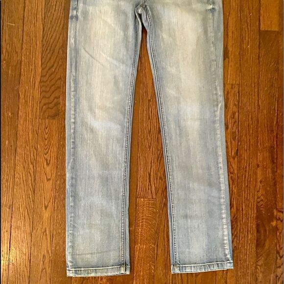 WHBM Noir Sz 4 Slim Leg Embellished Jeans EUC - Picture 4 of 13